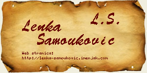 Lenka Samouković vizit kartica